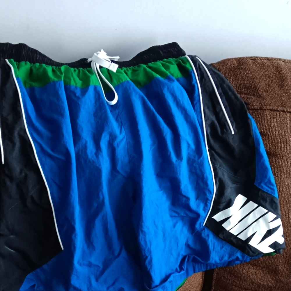 Nike Blue and Black Sports Shorts